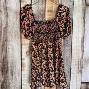 Resa Dress Blake Mini in Daisy Floral Puff Sleeve Smocked Cottagecore Small Chic